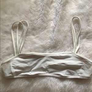 J.Crew White Bikini Top
